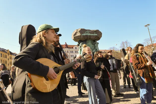 Musiker på torg