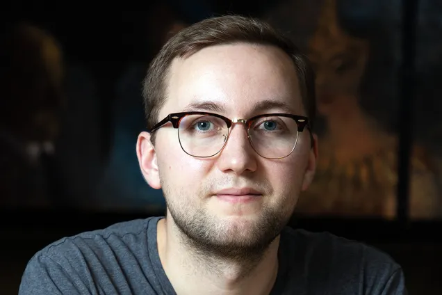 Studenten André Lindblad. Foto.